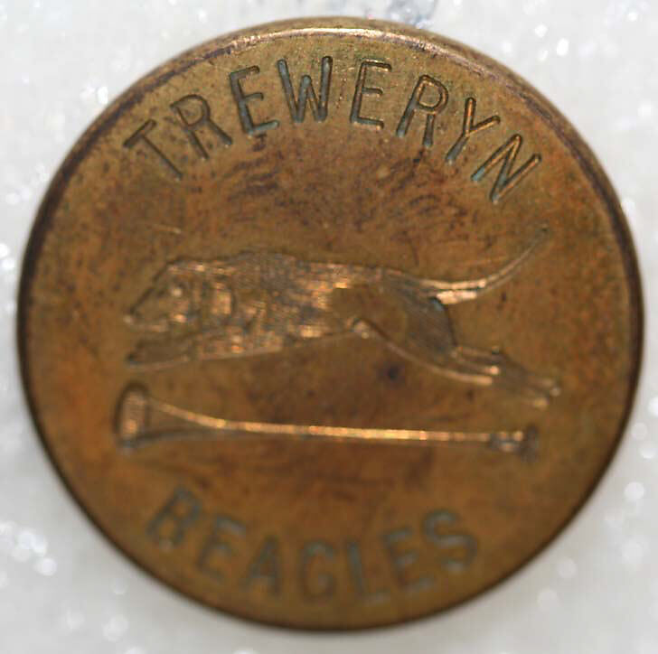 Button, metal, British