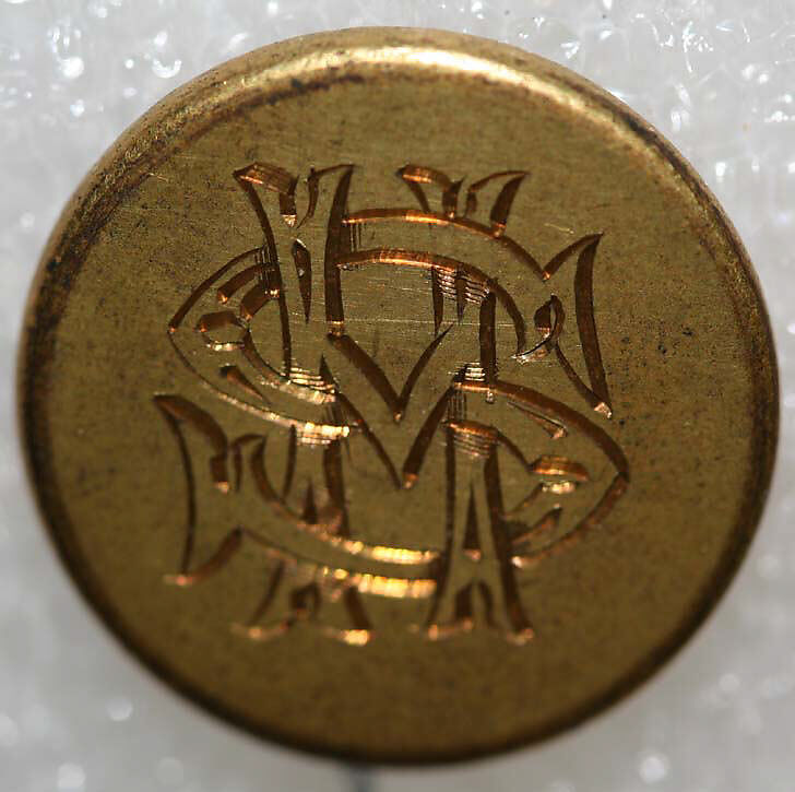 Button, metal, British