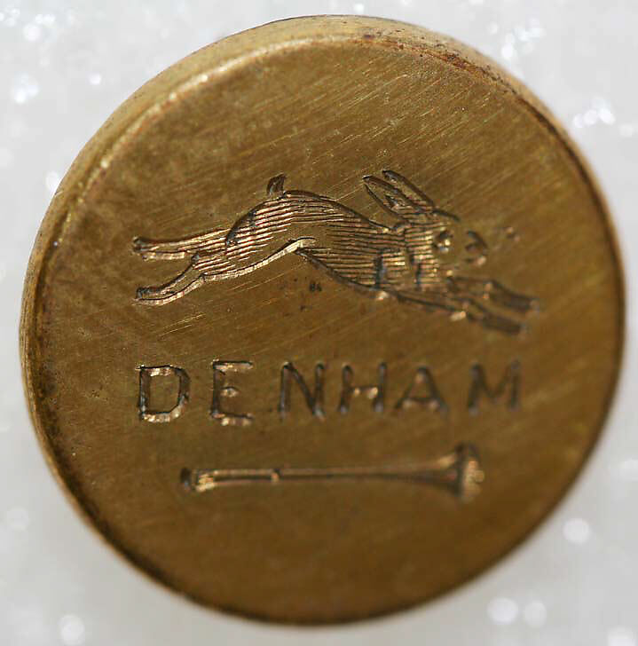 Button, metal, British