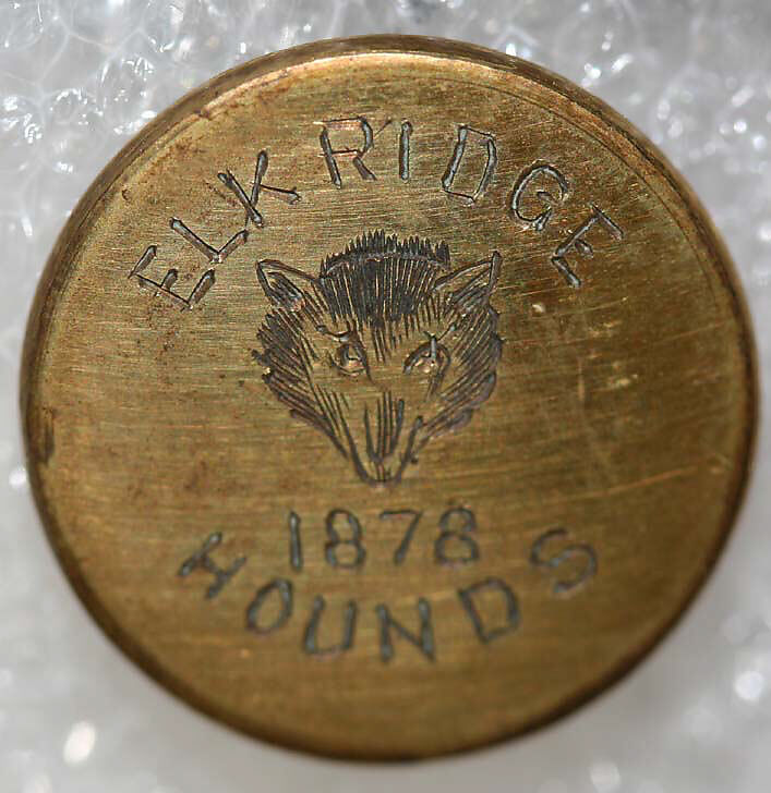 Button, metal, British