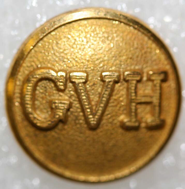 Button, metal, British