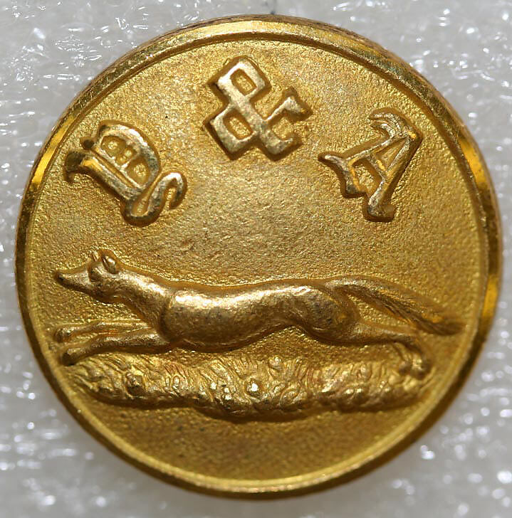 Button, metal, British