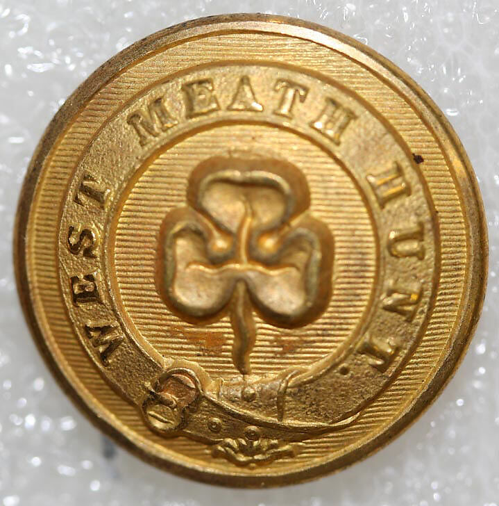 Button, metal, British