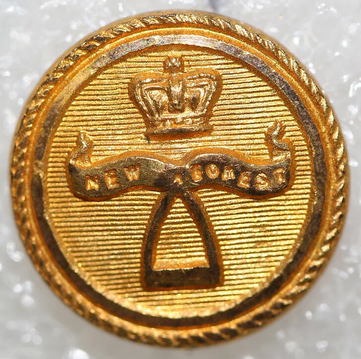 Button, metal, British