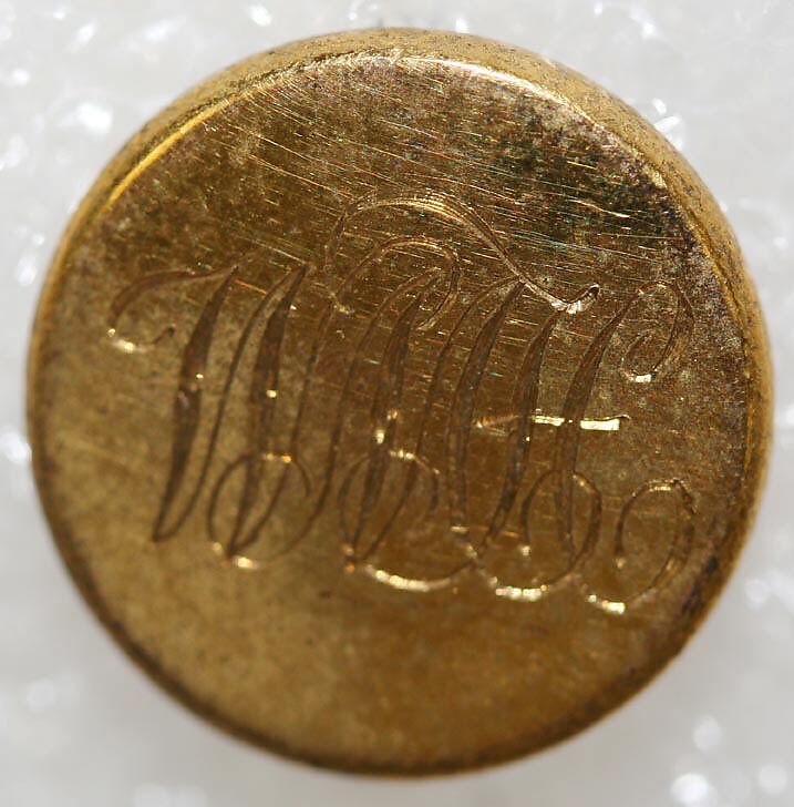 Button, metal, British