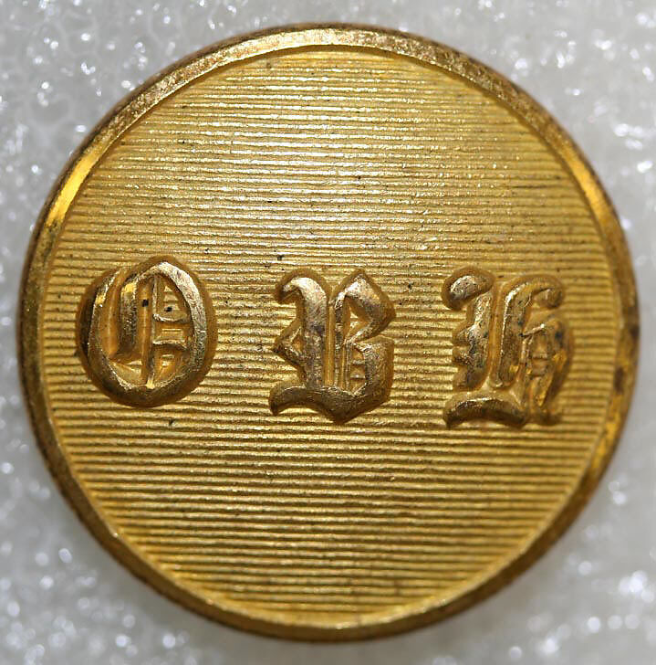 Button, metal, British