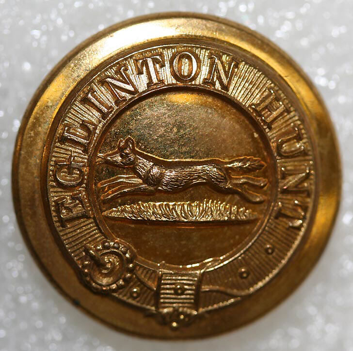 Button, metal, British