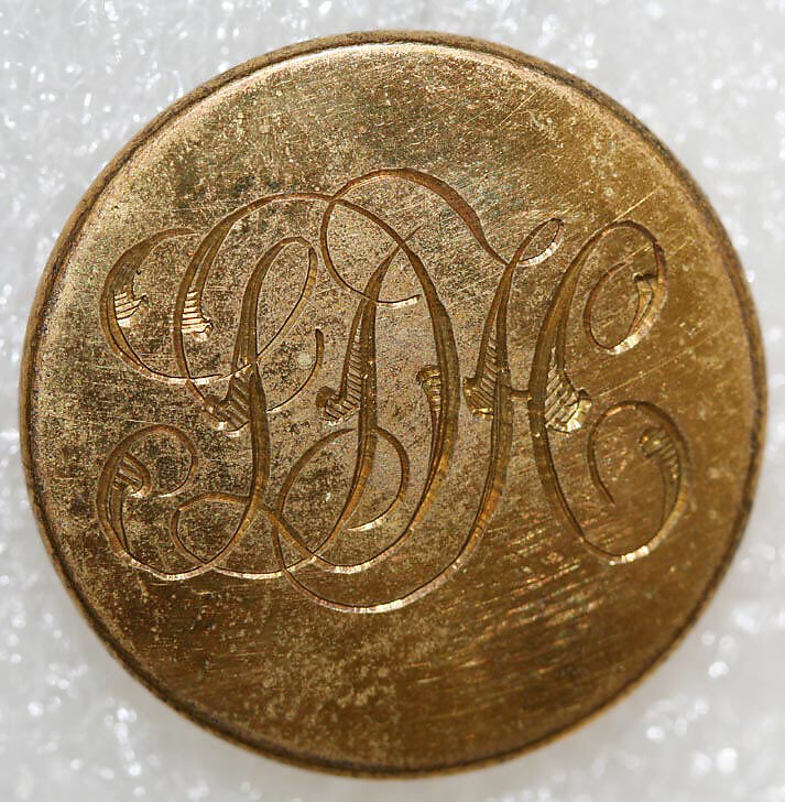 Button, metal, British