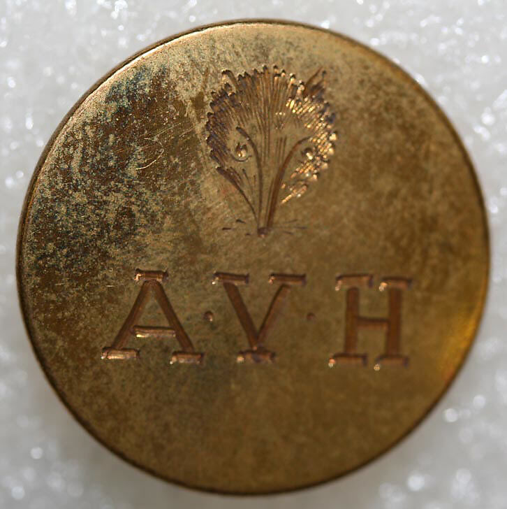 Button, metal, British
