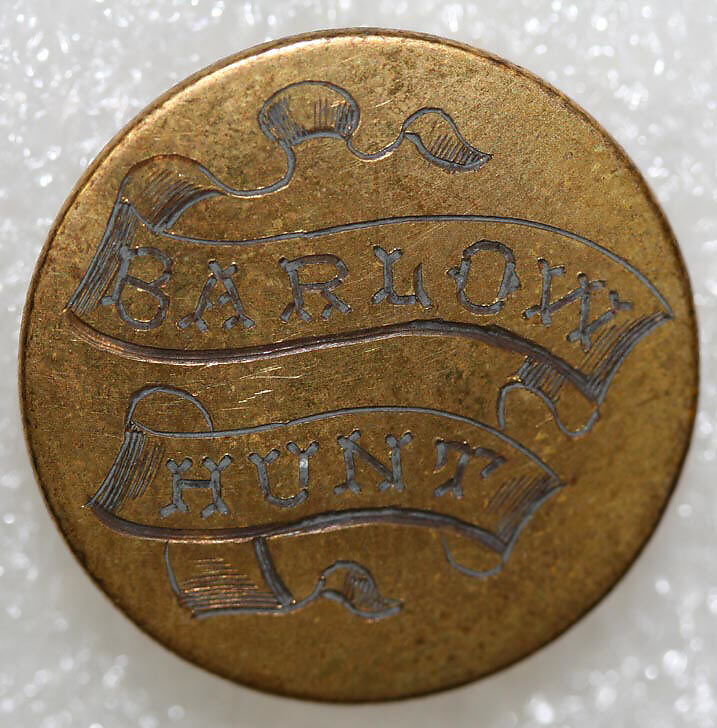 Button, metal, British