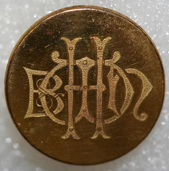 Button, metal, British