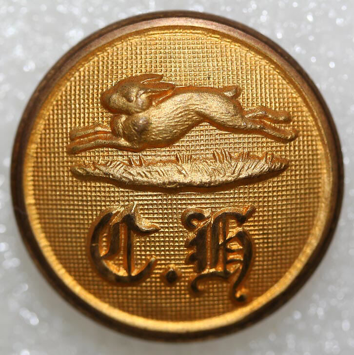 Button, metal, British