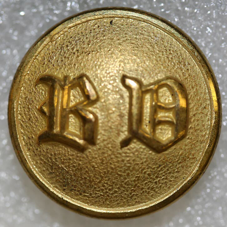 Button, metal, British