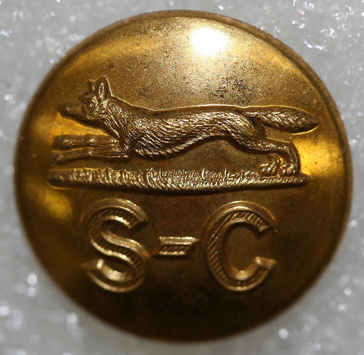 Button, metal, British