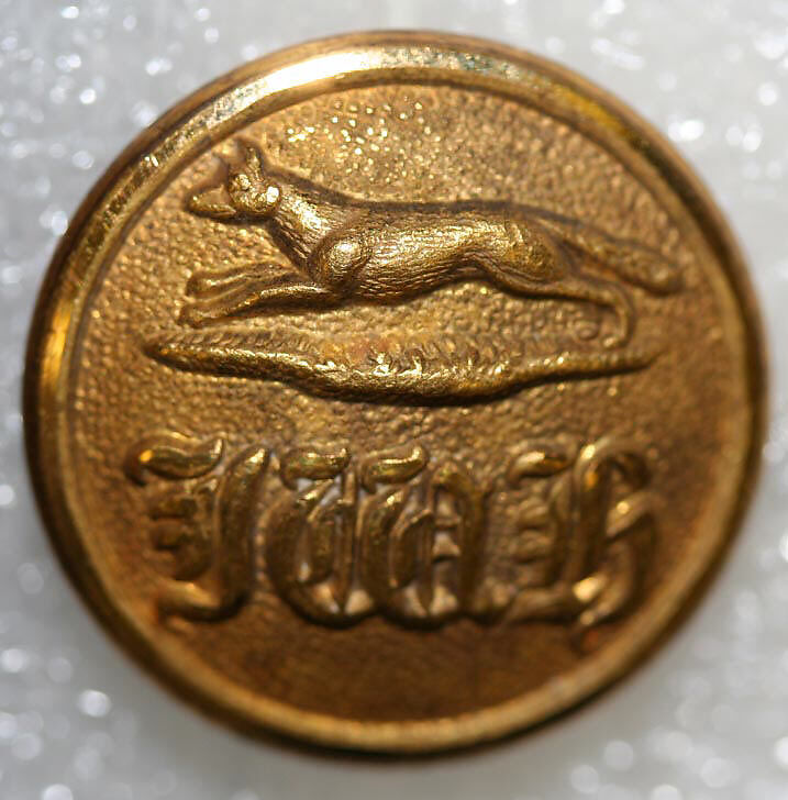 Button, metal, British