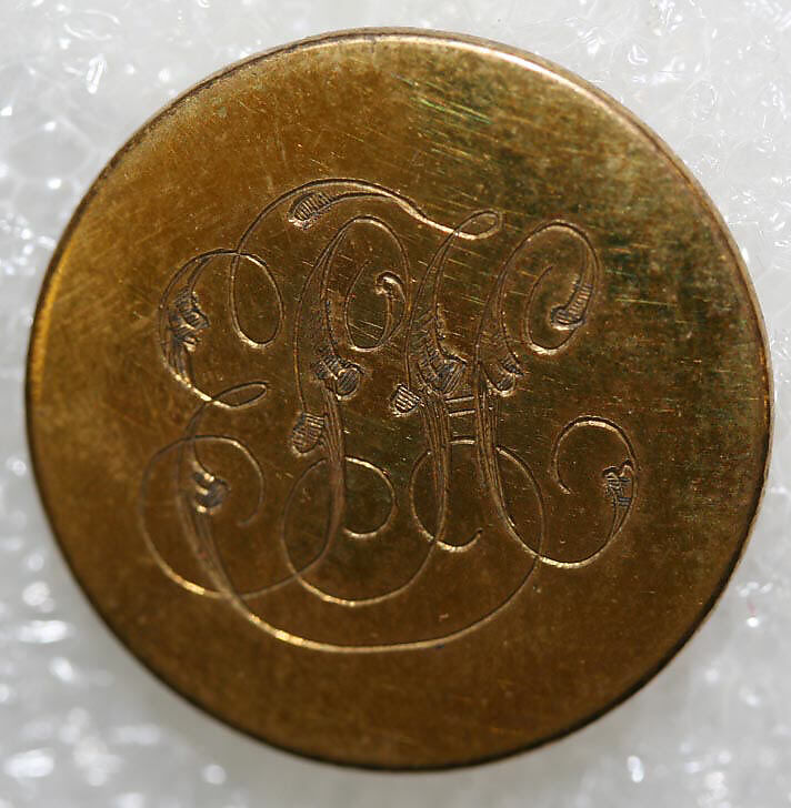 Button, metal, British