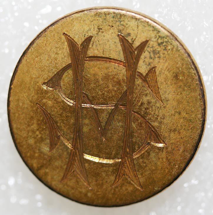 Button, metal, British