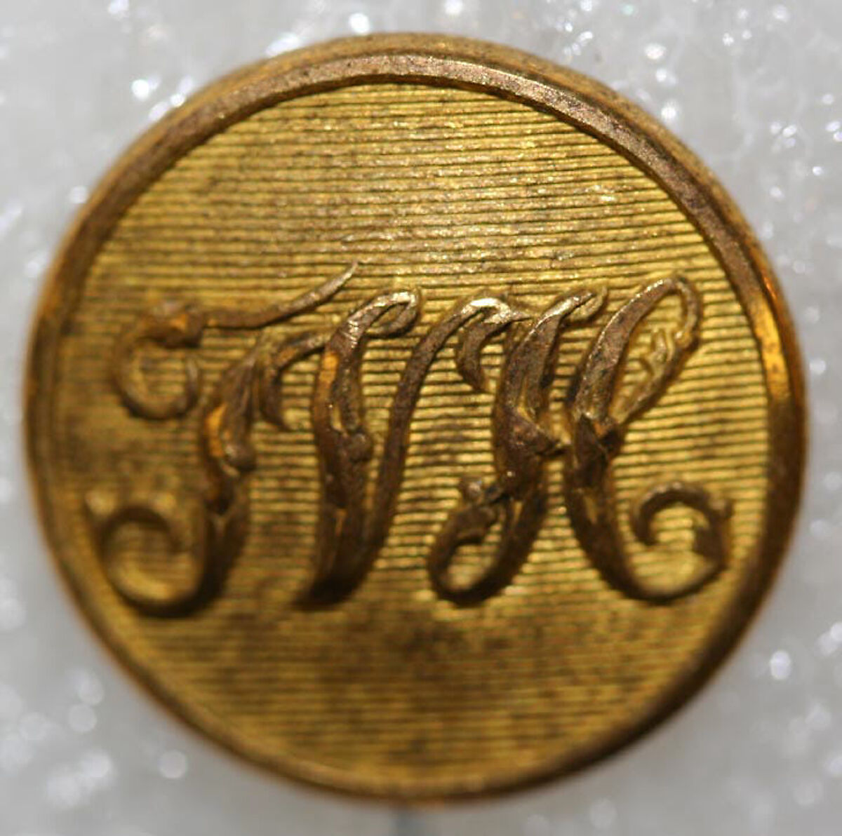 Button, metal, British