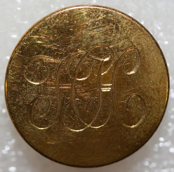 Button, metal, British