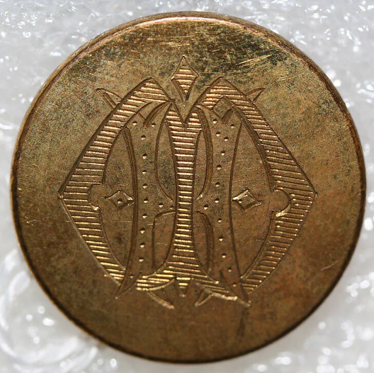 Button, metal, British
