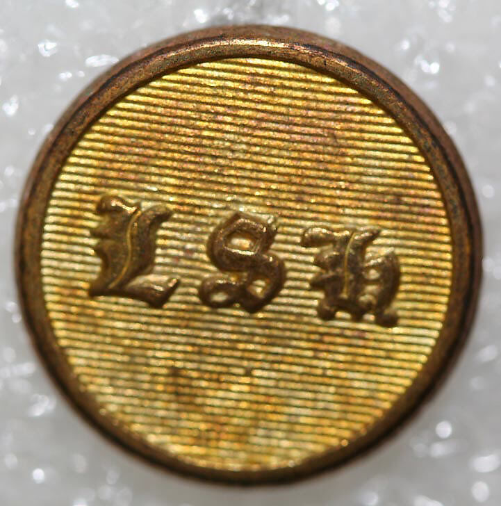 Button, metal, British