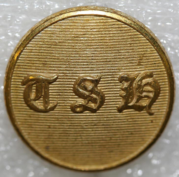 Button, metal, British