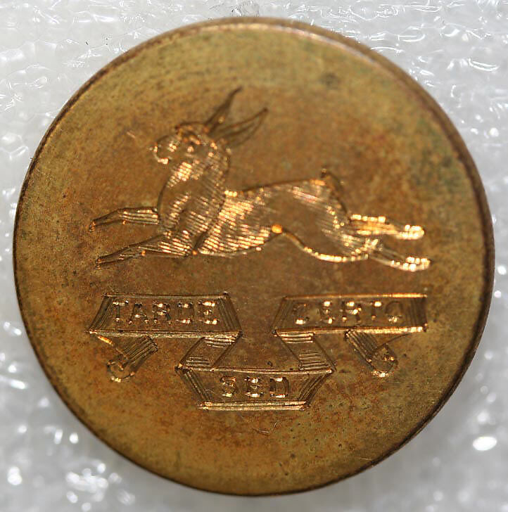 Button, metal, British