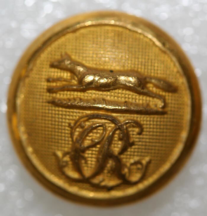 Button, metal, British