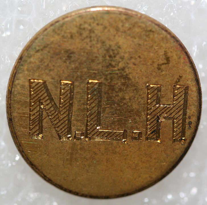 Button, metal, British
