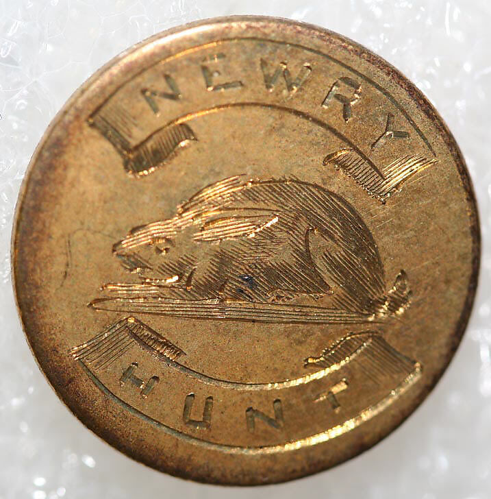 Button, metal, British