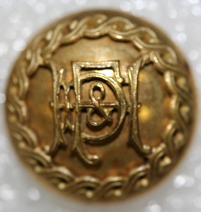 Button, metal, British