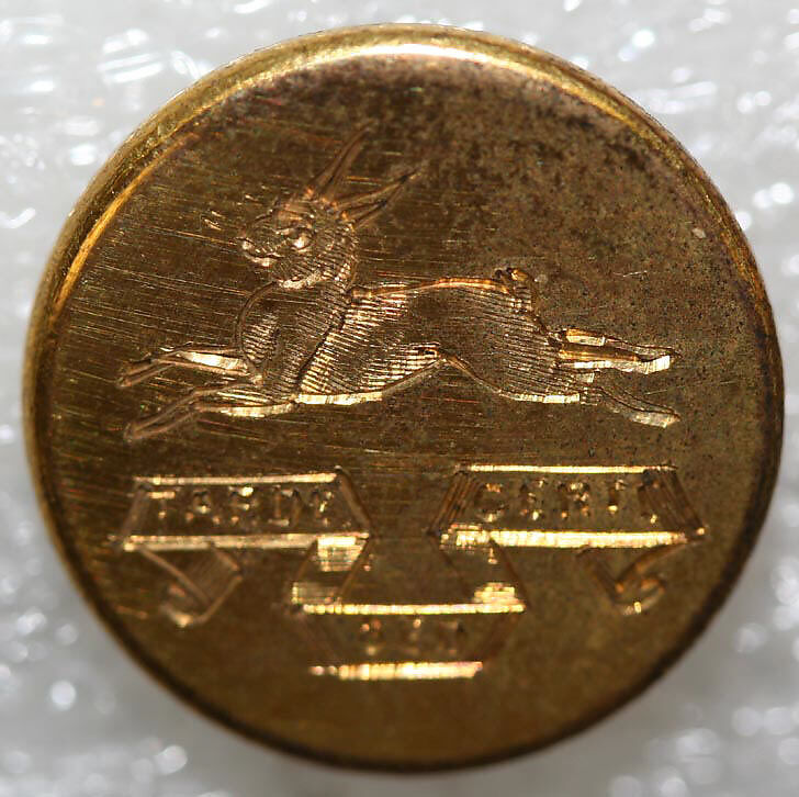 Button, metal, British