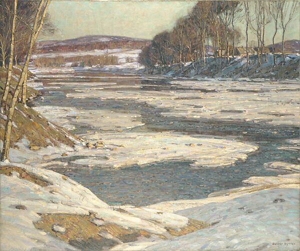 An Opalescent River, George Gardner Symons (American, Chicago, Illinois 1861–1930 Hillside, New Jersey), Oil on canvas, American 