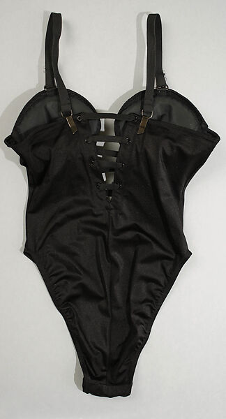 Bathing suit, Gianni Versace (Italian, founded 1978), synthetic, metal, Italian