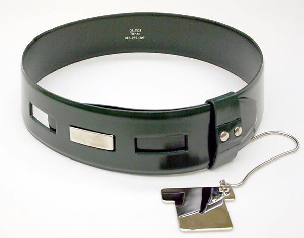 Belt, Gucci (Italian, founded 1921), leather, metal, Italian 