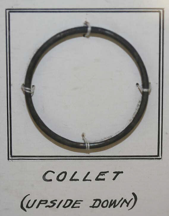 Button, metal, ivory, Italian