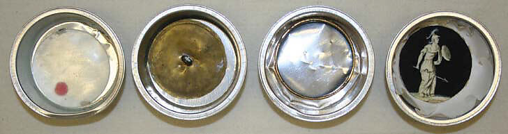 Button, ivory, glass, French 