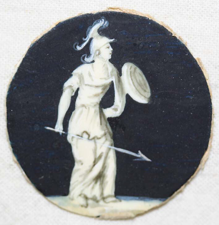 Button, ivory, glass, French