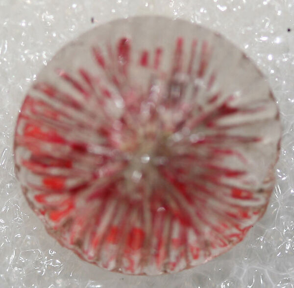 Button, glass, American or European