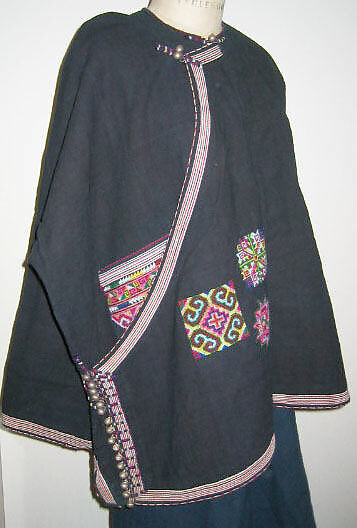 Festival costume, cotton, silk, silver, Thailand (Lu Mien Yao)