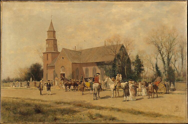 Old Bruton Church, Williamsburg, Virginia, in the Time of Lord Dunmore