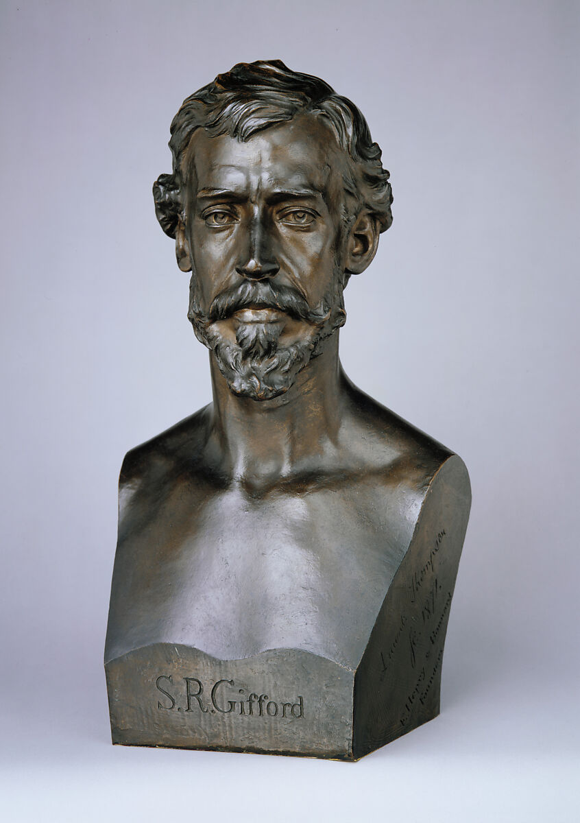 Sanford R. Gifford, Launt Thompson (Abbeyleix 1833–1894 Middletown, New York), Bronze, American 