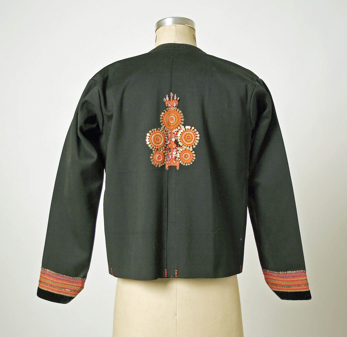 Jacket, wool, silk, French, Brittany