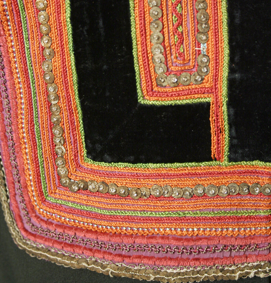 Jacket, wool, silk, French, Brittany