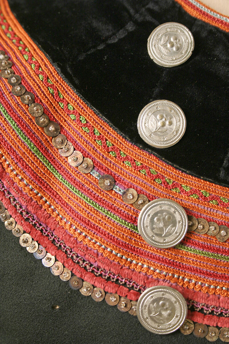 Vest, wool, silk, French, Brittany