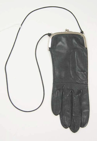 Purse, Maison Margiela (French, founded 1988), leather, metal, cotton, French 