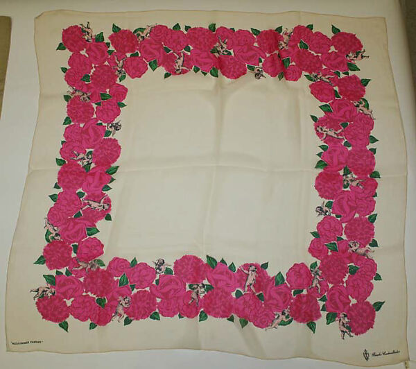 Scarf, Mrs. Joan Lang, silk, American 