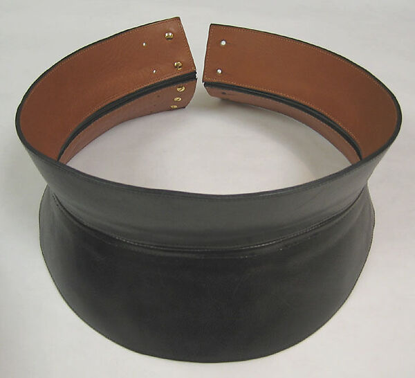 Belt, Kathryn Simon, American, leather, metal, American