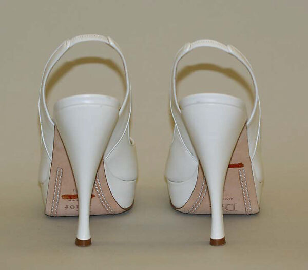 Creation, (a) House of Dior (French, founded 1946), (a) silk, synthetic, cotton, wool, plastic, metal; (b, c) leather; (d) metal, synthetic, pearl, silk, French