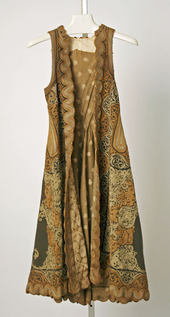 Coat, wool, silk, metallic, probably Greek 